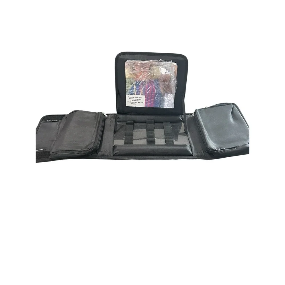 Travelon NWT Portable Mirrored Vanity. Compact,zippered Compartments
